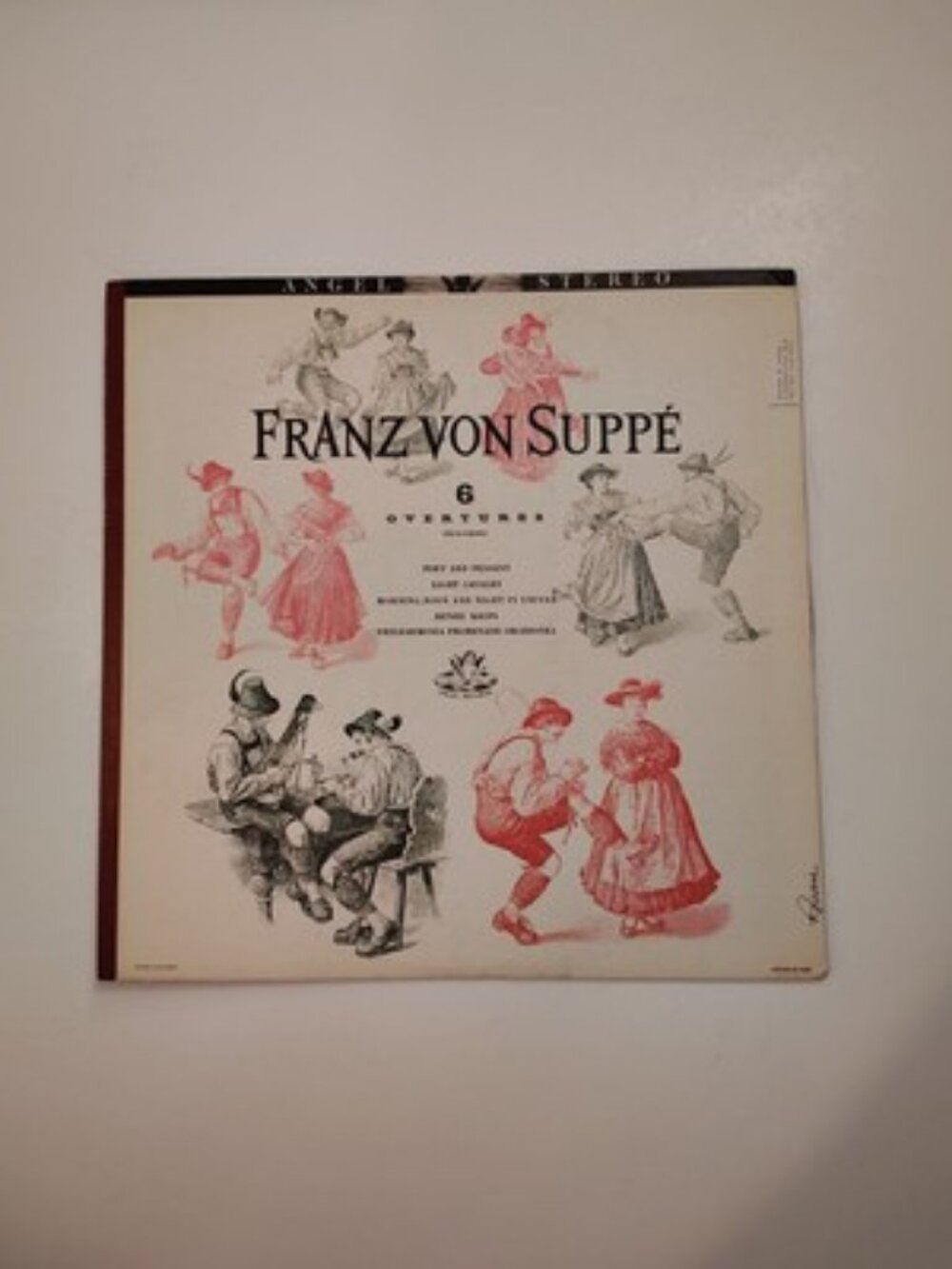 FRANZ VON SUPPE: 6 overtures ANGEL 12" LP 33 RPM